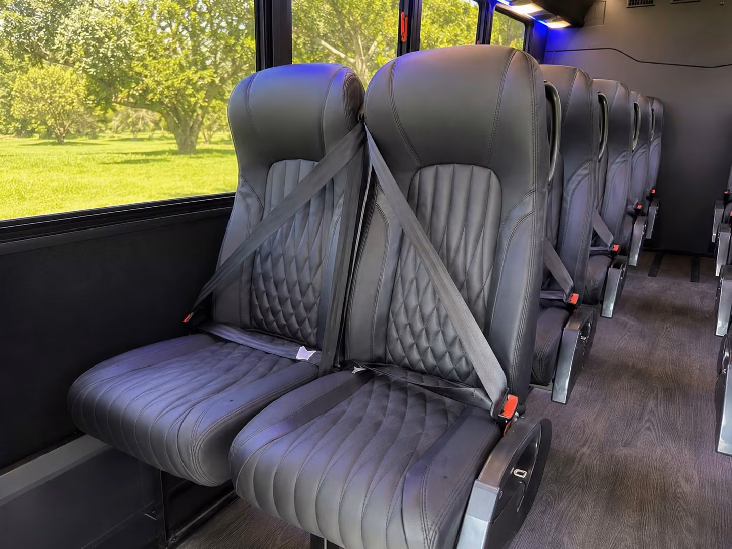 18 passenger minibus interior