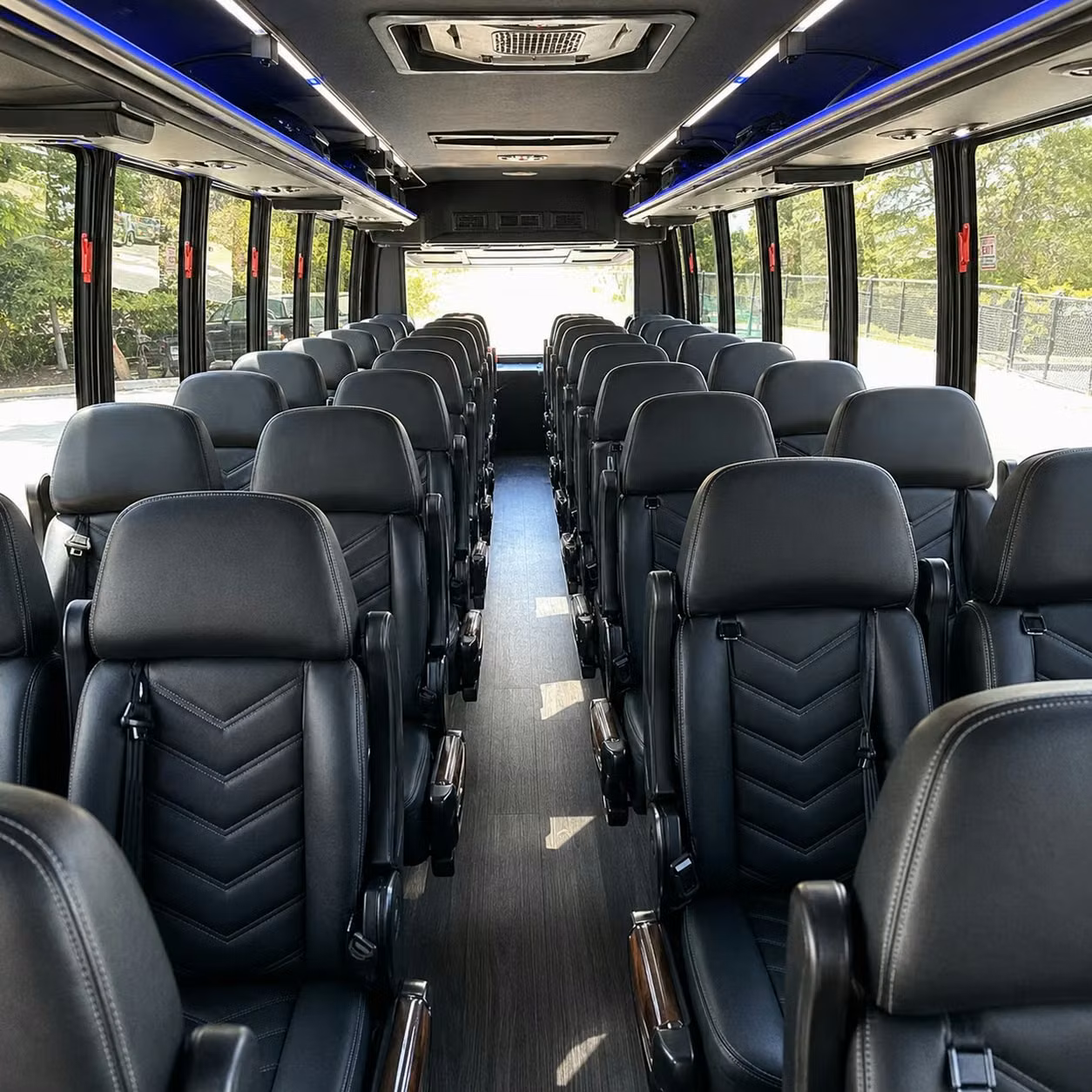 28 passenger minibus interior