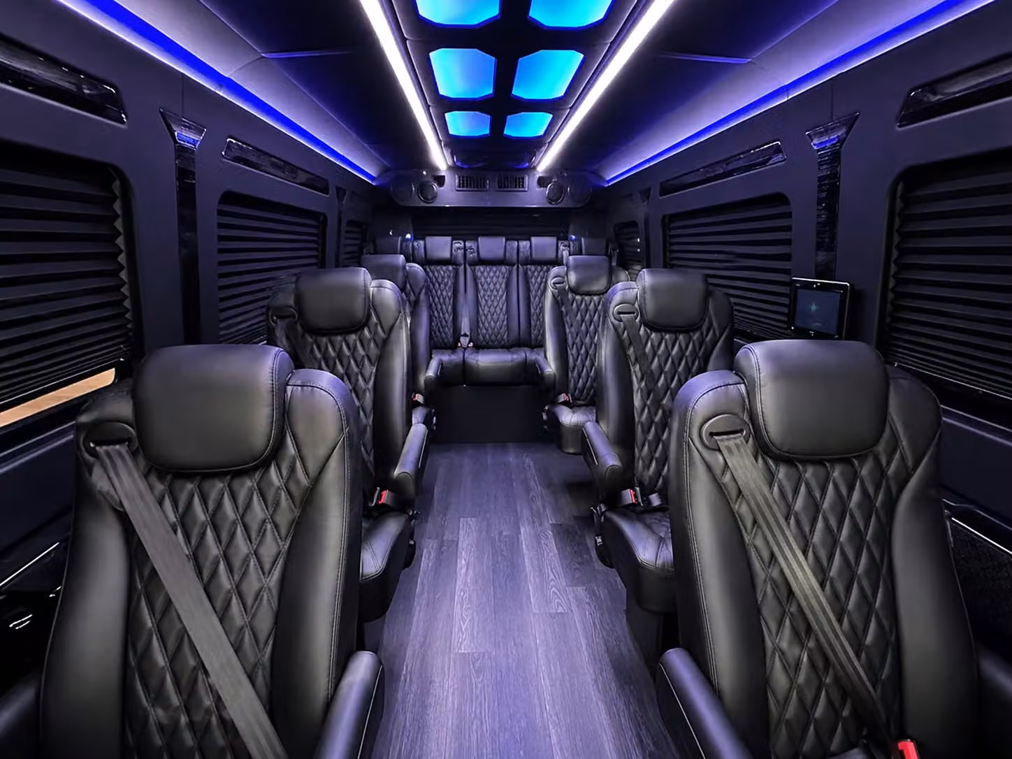 sprinter van with driver inside